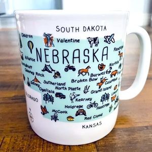 NWT My Place Nebraska Map 28oz Jumbo Coffee Mug